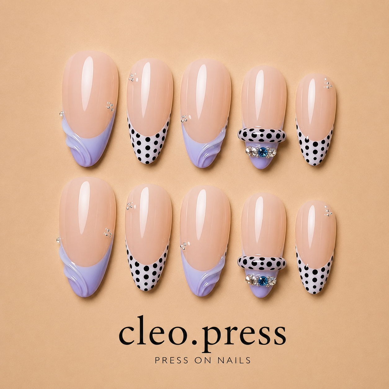 Lavender Dot Almond